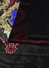 Бархат барокко бордовый королевский узор (DG-6588) фото 4