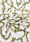 Шелк стрейч золотые цепи на белом (DG-8988) фото 3