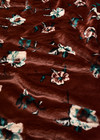 Экомех мутон бордовый цветы (DG-2598) фото 2