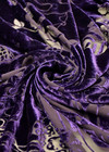 Бархат Деворе фиолетовые цветы фото 2