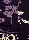 Бархат Деворе фиолетовые цветы фото 3
