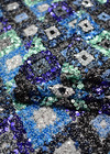 Пайетки на сетке узор из голубых ромбов Liu Jo фото 3