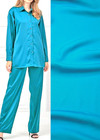Шелк кади костюмно-плательное яркий голубой фото 1