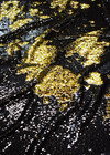 Пайетки двухсторонние черные с золотым (GG-2698) фото 2