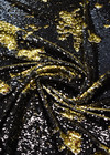 Пайетки двухсторонние черные с золотым (GG-2698) фото 3