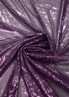 Пайетки на сетке фиолетовые фото 3