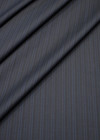 Итальянская костюмная-плательная коричневая шерсть в полоску фото 3