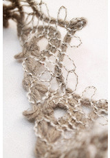 Кружевная тесьма кремовая плетеная шерсть (DG-4430) фото 2