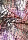 Шелк стрейчевый креп купон лиловый фиолетовый змея (GG-1241) фото 2