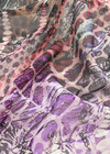 Шелк стрейчевый креп купон лиловый фиолетовый змея (GG-1241) фото 3