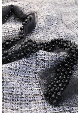 Вышивка на сетке черные жемчужины (GG-5200) фото 2
