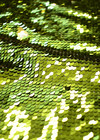 Пайеточная ткань на сетке двухсторонние стрейч оливка золото (GG-7509) фото 4