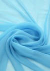 Шифон жатый шелк небесно-голубой (FF-5202) фото 2