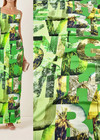 Дизайнерская плательная вискоза сочная зелень фото 1