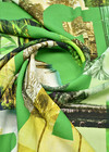 Дизайнерская плательная вискоза сочная зелень фото 3