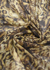 Шифон шелк коричневый леопард (DG-1992) фото 3