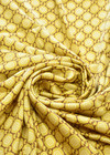 Шелк атлас золотистый мелкий узор (DG-3149) фото 4