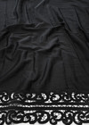 Хлопок вышивка черный кружевyой бордюр (DG-7619) фото 1