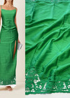 Хлопок вышивка зеленый кружевной фестон (DG-8619) фото 1