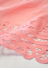 Хлопок вышивка розовый кружевная кайма (DG-3719) фото 3
