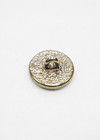 Дизайнерская пуговица металл золото черная эмаль звезды 10 мм фото 3