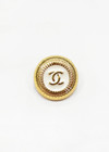 Пуговица золотая с белой эмалью Chanel 16 мм фото 2