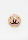 Пуговица металл розовая с логотипом Шанель фото 2