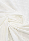 Именная вышивка хлопок молочно-белая цветы полоска (FF-2039) фото 2