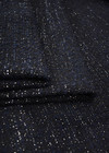 Букле шерсть темно синяя с серебристой нитью (GG-7839) фото 1