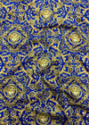 Плательный ярко-синий хлопок с принтом (000 1 ) фото 3