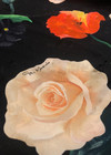 Жаккардовый шелк с цветочным принтом (00016) фото 1