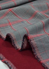 Двусторонняя костюмная шерсть в бордовых оттенках (00023) фото 1
