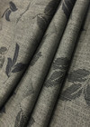 Плательная шерсть серого цвета с ахроматичными листьями (00045) фото 2