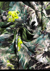Натуральный цветочный шелк в зеленых оттенках (00052) фото 1
