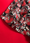 Жаккард с цветочным рисунком в красно-бордовых оттенках (00059) фото 3