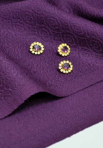 Шерстяной жаккард в насыщенном пурпурно-свекольном цвете (00062)