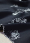 Креп-вискоза черная с фактурным нитяным рисунком (00064) фото 1