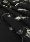 Креп-вискоза черная с фактурным нитяным рисунком (00064) фото 2