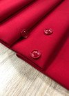 Костюмная шерсть дабл классического красного цвета (00066) фото 4