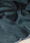 Шелковый жаккард в темно-изумрудном оттенке с мелким рисунком (00068) фото 2