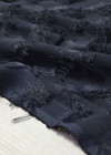 Фактурный черный шелк с бахромой (00070) фото 4