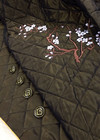 Купонная курточная цвета хакки с вышивкой (00078) фото 1