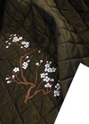 Купонная курточная цвета хакки с вышивкой (00078) фото 3