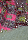 Вышивка пайетками на сетке в золотисто-розовых оттенках (00125) фото 2