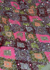 Вышивка пайетками на сетке в золотисто-розовых оттенках (00125) фото 3