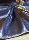 Шелк-омбре с блеском в золотисто-синих оттенках (00128) фото 2