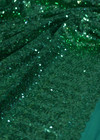 Вышивка пайетками на трикотаже в зеленом цвете (00131) фото 4