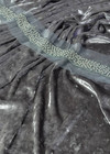 Муаровый бархат серого цвета на трикотажной основе (00152) фото 2