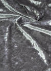 Муаровый бархат серого цвета на трикотажной основе (00152) фото 4