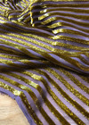 Бархат - деворе в полоску пудрово-золотой (00154) фото 2